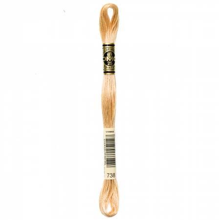 DMC Embroidery Floss - 738 - Very Light Tan