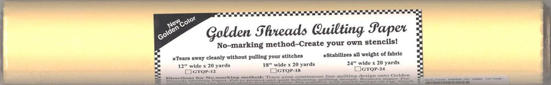 Golden Threads Quilting Paper 18"x20" - GTQP18