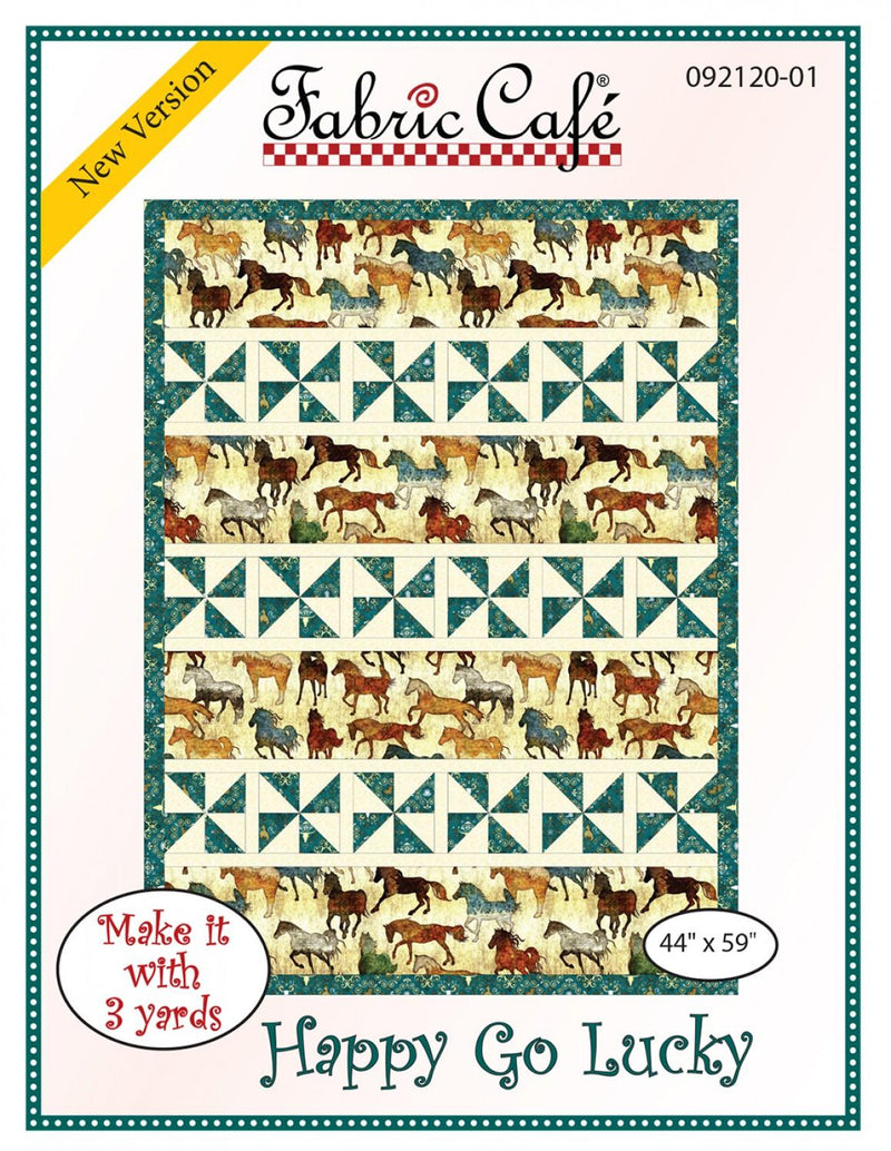 Happy Go Lucky Pattern (3Yds) by Fabric Cafe (44" x 59") 092120-01