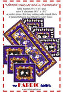 Mitered Runner and 6 Placemats PATTERN by The Fabric Addict FAMRPM24