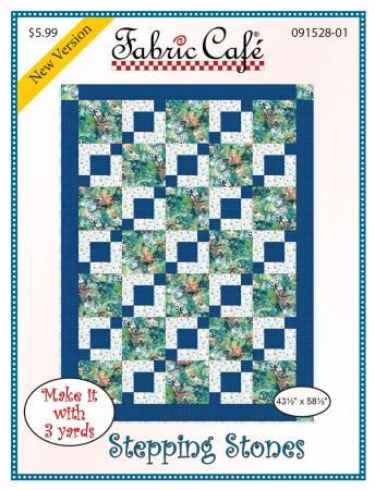 Stepping Stones Quilt Pattern by Fabric Cafe - 3 yard quilts - 091528-01