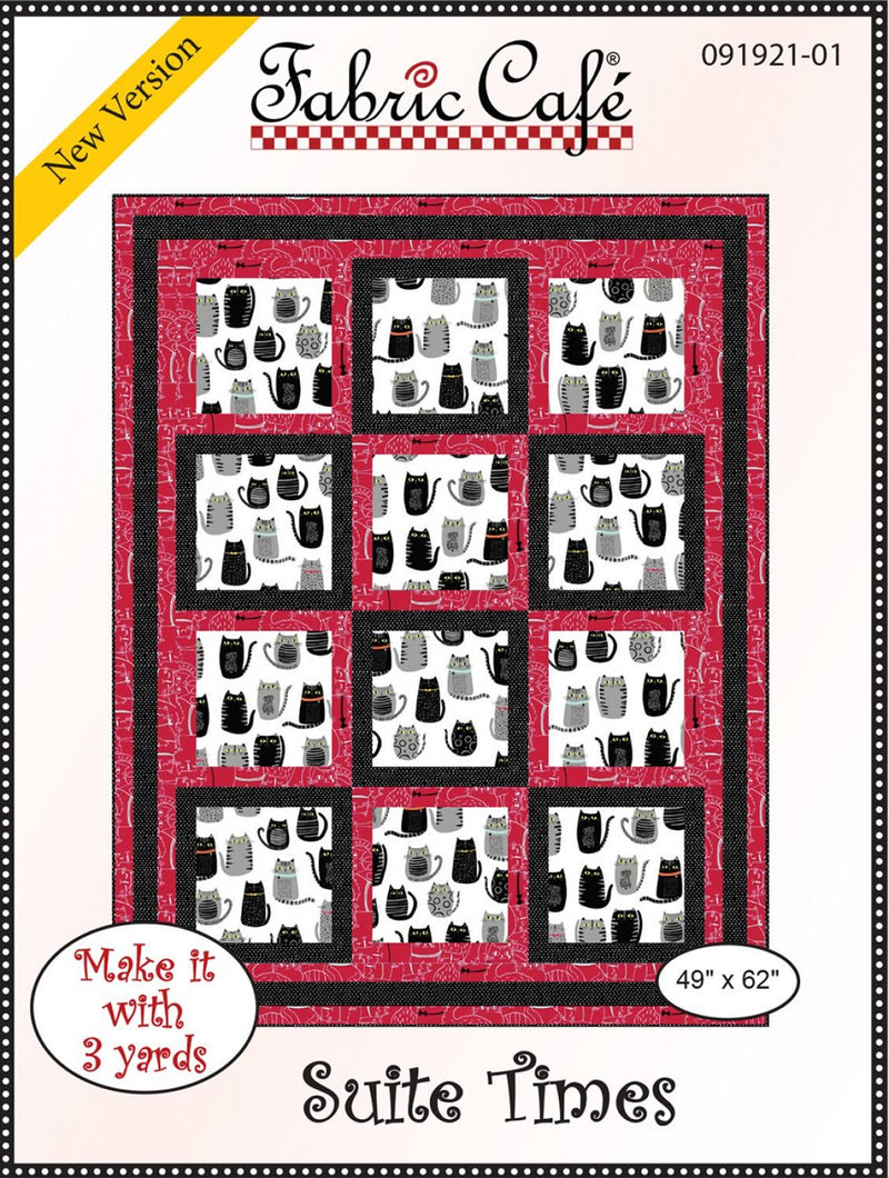 Suite Times 3 Yard Quilt Pattern by Fabric Cafe (49" x 62") 091921-01