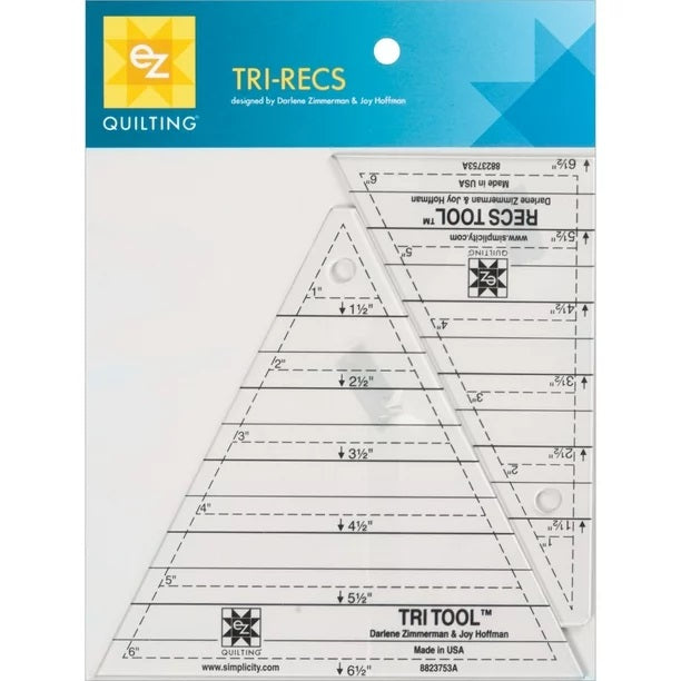 Tri Recs Triangle Rulers by EZ Quilting - 8823753