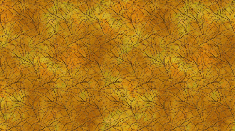 Autumn Splendor by Northcott - Twigs on Rust - 26685-54