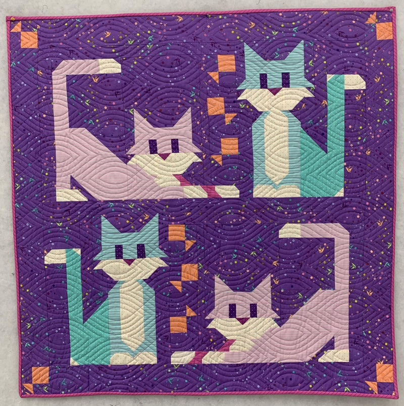 Cat Scratch Quilt KIT - 40" x 40" (incl binding)