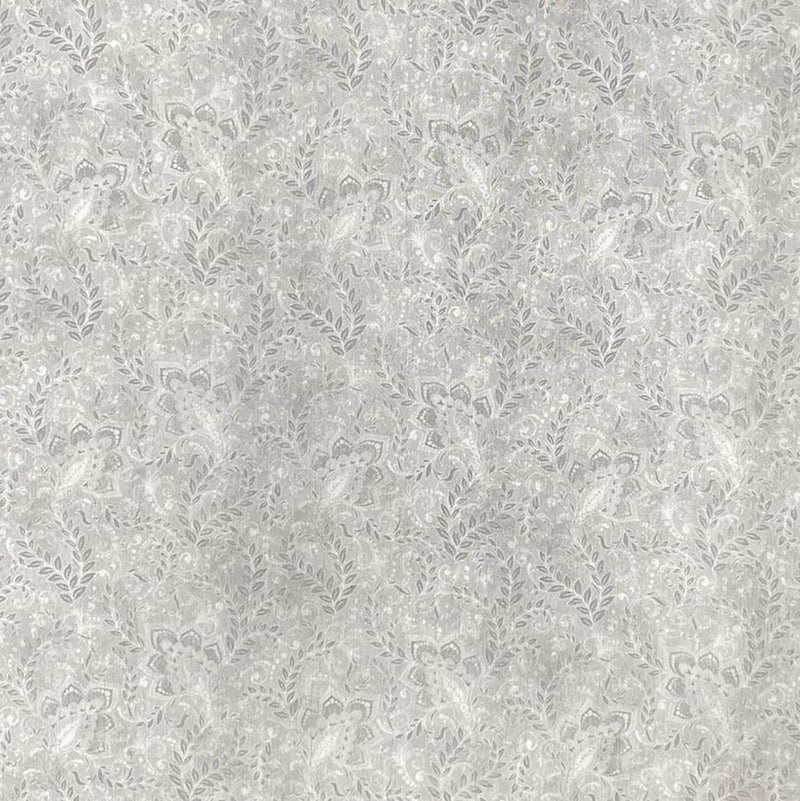 Classic WIDEBACK 118" by Oasis Fabric - Grey Vines 18-40101