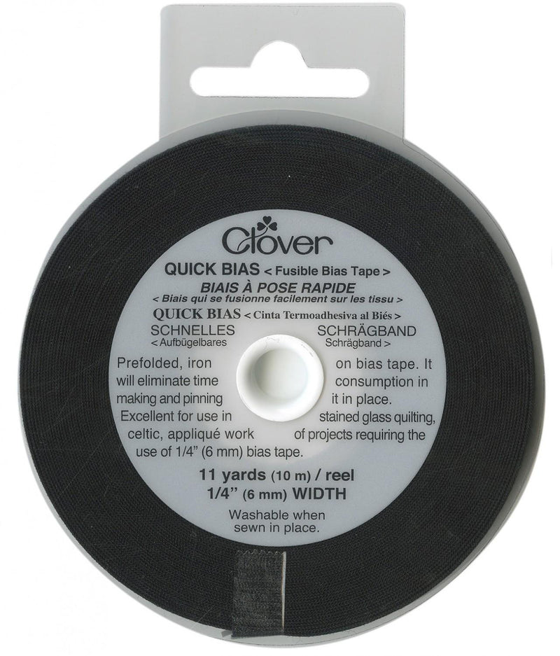 Fusible Quick Bias Tape by Clover - Black 10m - 700CV-BLK