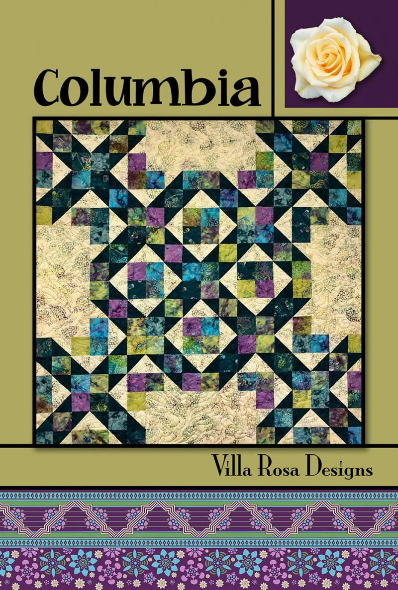 Columbia Quilt Pattern by Villa Rosa Designs (58" x 58") VRDRC239