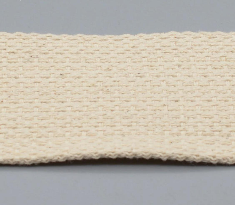 Cotton Webbing 50mm - Beige (3m package)