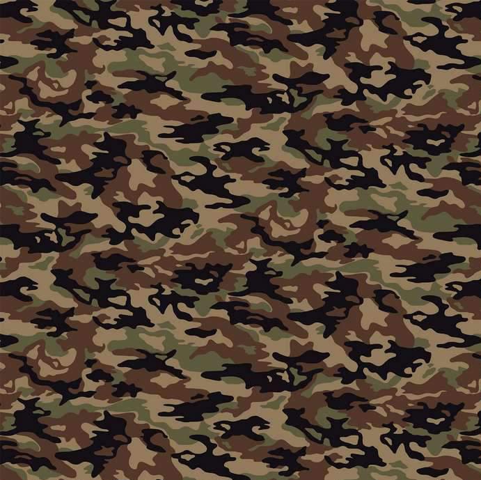 Crazy for Camo WIDEBACK 108" by Northcott - Brown 24238-36