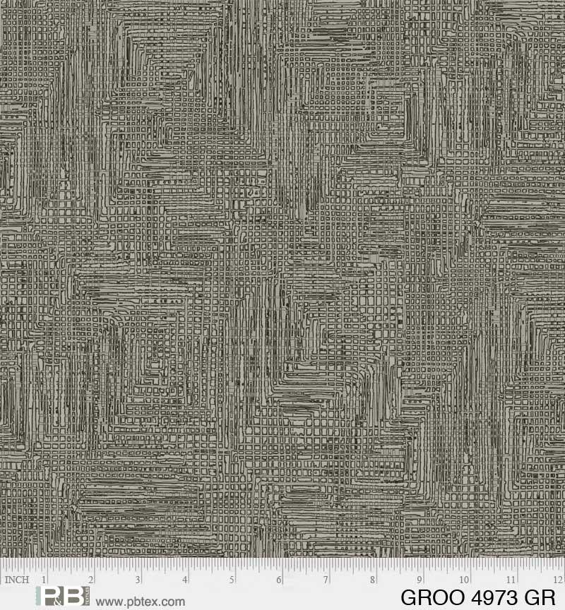 Grass Roots WIDEBACK 108" by P&B Textiles - Grey 4973-GR