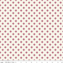 Heirloom Red by Riley Blake - Fancy Diamonds, Cream RBC14345 CRE