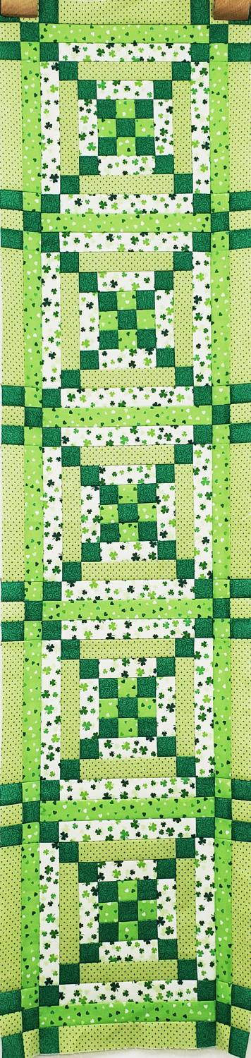 Lucky Day Tablerunner QUILT TOP - 13" x 53" (binding included)