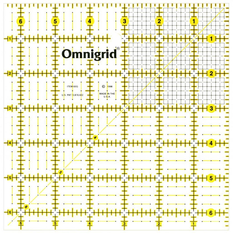 Omnigrid 6.5" Sq Ruler OG65G