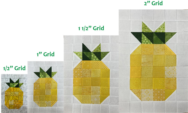 Easy Piecing Grid -1" Finished Squares - 2 PANEL PACK (makes 252 squares)