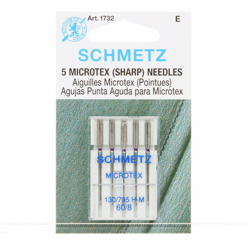 Schmetz Microtex (Sharp) Needles - 60/8 (5pc) 1732