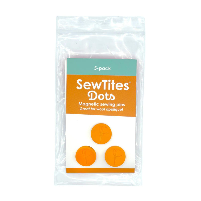 SewTites Dots Magnetic Sewing Pins - Orange (5 pack)