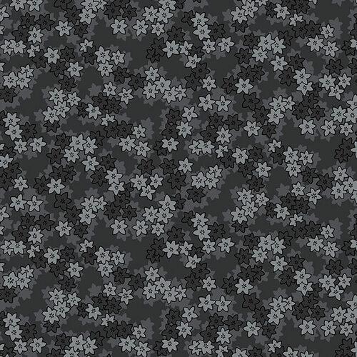Tranquil Flannel WIDEBACK 108" by E-Studio - Packed Sm Daisy Black  F6426-99