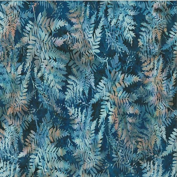 Very Berry Blue Bali Batik by Hoffman - Mimosa Bluejay 2518-19