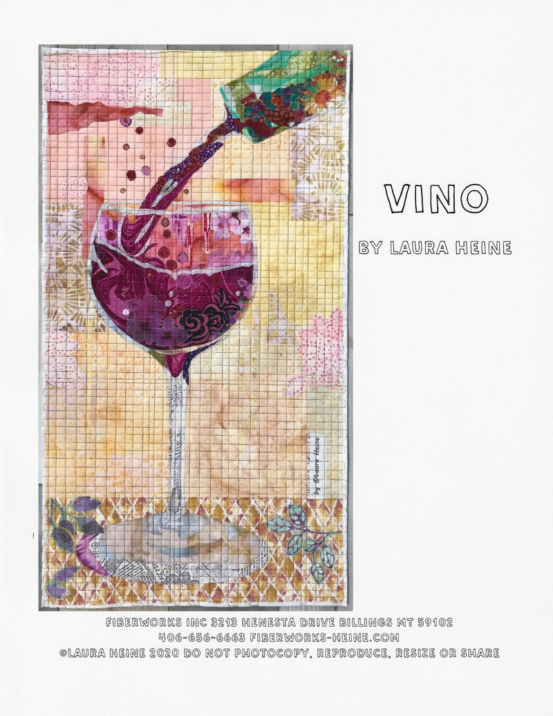 Vino Collage Pattern by Laura Heine (13.5" x 24.5")