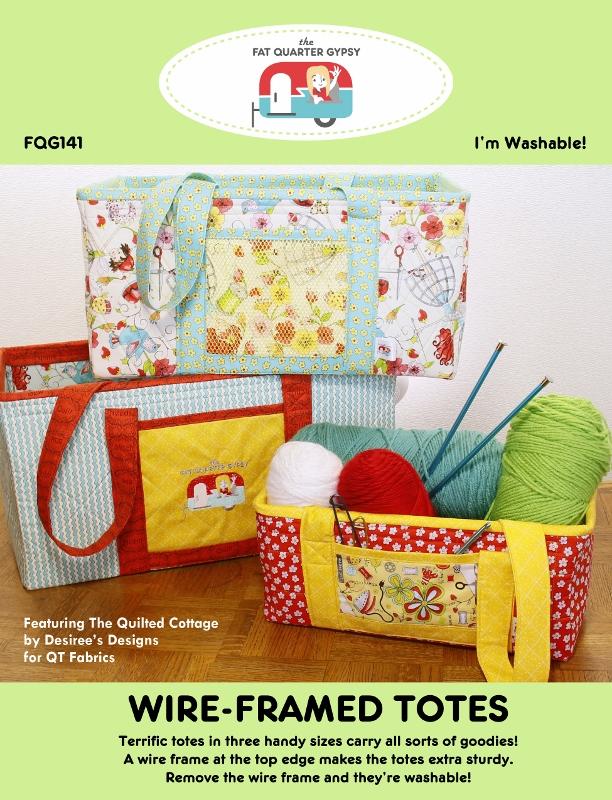 Wire Framed Totes by the Fat Quarter Gypsy FQG141