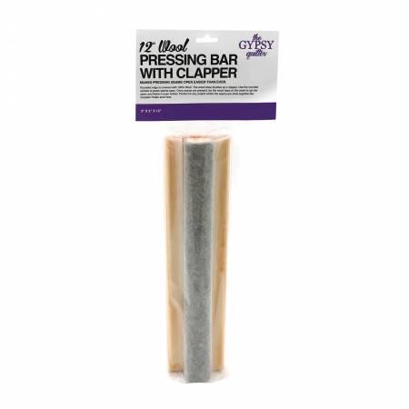 12" Wool Pressing Bar with clapper - The Gypsy Quilter TGQ138