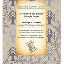 2" Half Square Triangle Paper by Laundry Basket Quilts