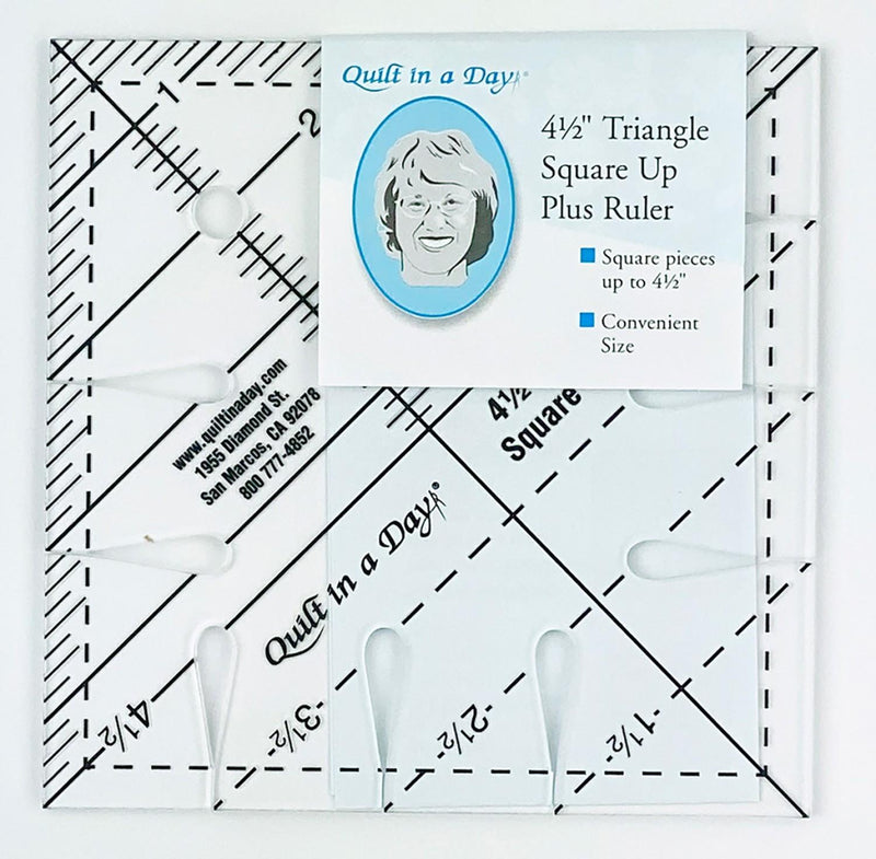 4 1/2 Triangle Square Up Plus RULER - QD2058