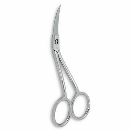 4" Embroidery/Applique Scissors by Famore - Fine Point/Dbl Curve - 748C