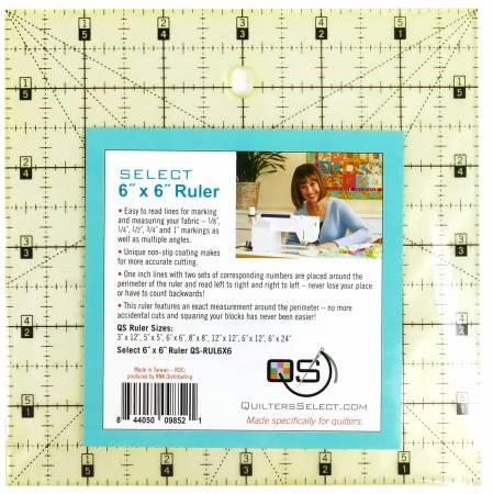 6" Square by Quilters Select - QS-RUL6X6