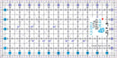 6"  X 12" Non Slip Quilting Ruler by Erie Quilt Art Rulers