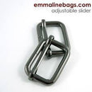 Adjustable Sliders 1.5"- 2PACK - Gunmetal - Emmaline Bags - EBSLD-38-GM