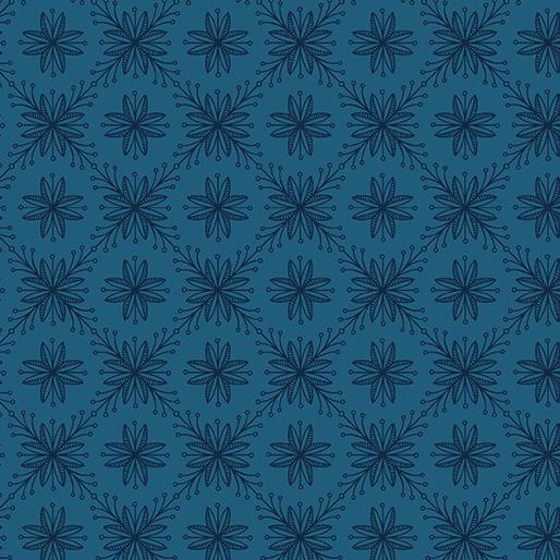 Alpine Valley by Benartex - Poinsettia Navy 13675-50