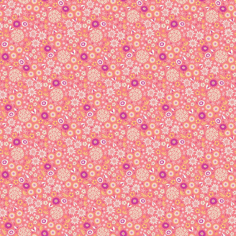 Arcadia by Figo - Multi Flowers Orange 90493-56