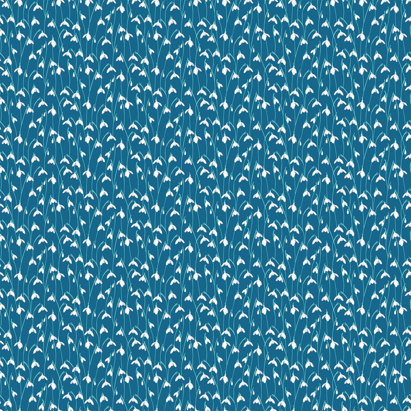 Arcadia by Figo - Small Flowers Navy 90494-45
