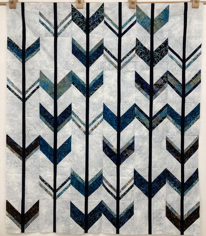 Archer Quilt - SAMPLE - Pieced Top 60" x 70" (Incl binding)