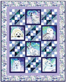 Arctic Snow Quilt SAMPLE - PIECED TOP 48" x 60" incl binding