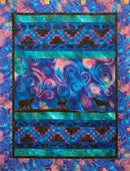 Aurora Borealis Quilt SAMPLE - Pieced Top 54" x 71" Incl Binding