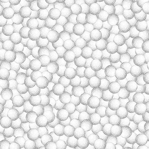 Back Nine by International - Golf Balls on White 1389-01 White