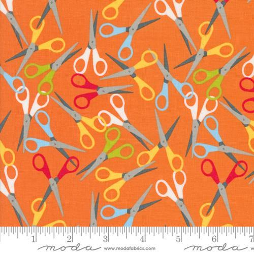 Back To School for Moda - Orange Scissors 520894-13