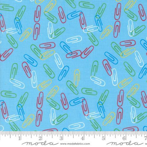 Back To School for Moda - Paper Clips Water 520896-16