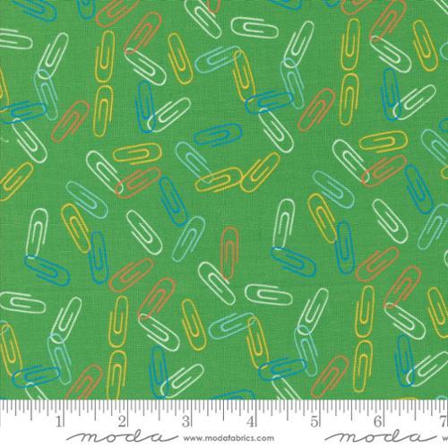 Back To School for Moda - Paper Clips on Grass 520896-17