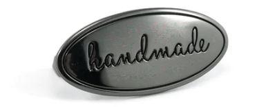 Bag Label "Handmade" - Gunmetal