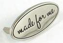 Bag Label "Made for Me" Nickel Finish - Emmaline Bags - EBLBL-6NL