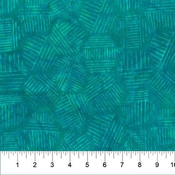 Banyan Hexies for Northcott - 81700-62 Turquoise