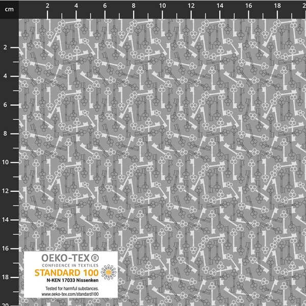 Basic Twist by Stof - Keys on Grey 4512-750