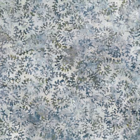 Batavian Batiks by Wilmington Batiks - Blue Spiral Vines 22280-412