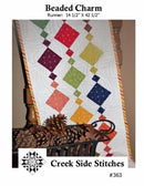 Beaded Charm Runner Pattern by Creek Side Stitches 14.5" x 42.5" (