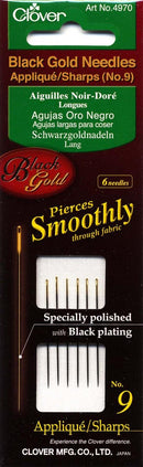 Black Gold applique sharps