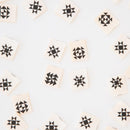 Black Quilt Block Woven Label by Sarah Hearts - LC186 - 8 pc